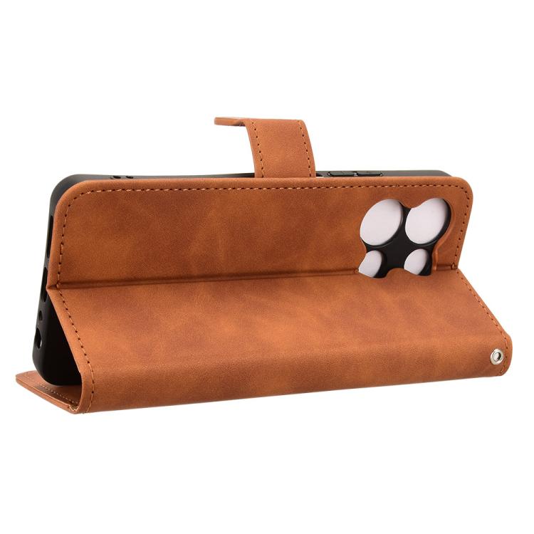 For TCL K33 5G Skin Feel Magnetic Flip Leather Phone Case