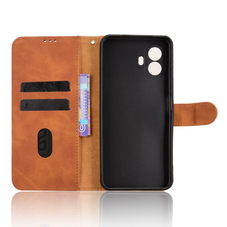 For TCL K70 SE T453D Skin Feel Magnetic Flip Leather Phone Case