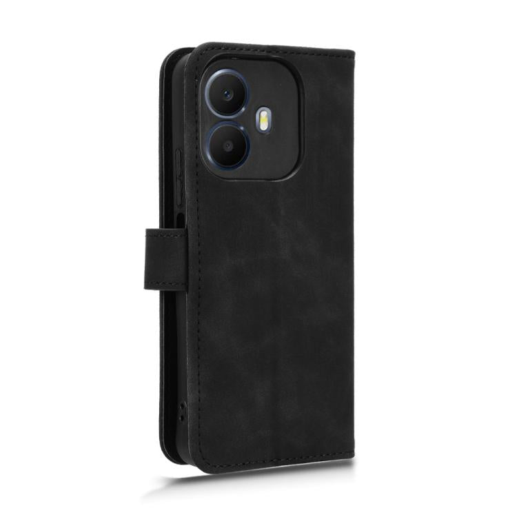 For TCL K70 Power 4G / K70 4G Skin Feel Magnetic Flip Leather Phone Case