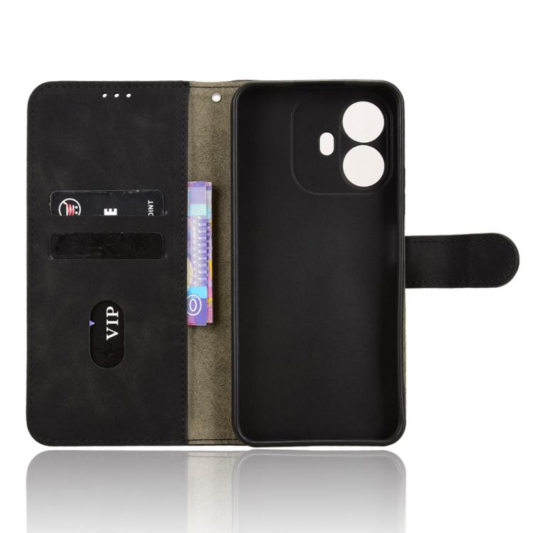 For TCL K70 Power 4G / K70 4G Skin Feel Magnetic Flip Leather Phone Case