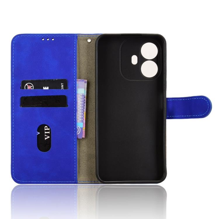 For TCL K70 Power 4G / K70 4G Skin Feel Magnetic Flip Leather Phone Case