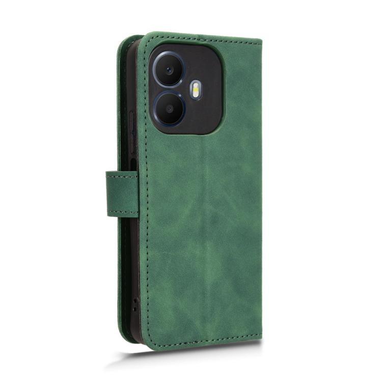 For TCL K70 Power 4G / K70 4G Skin Feel Magnetic Flip Leather Phone Case