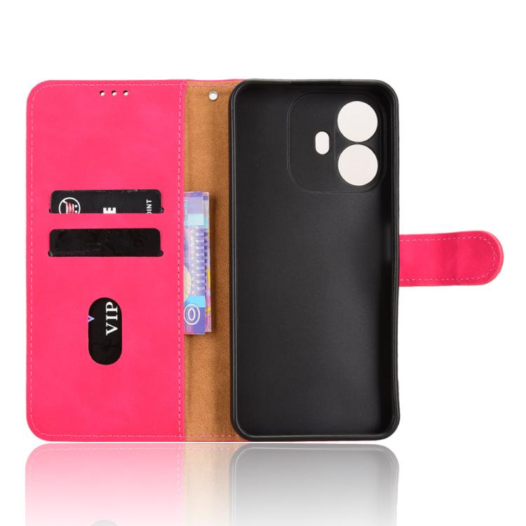 For TCL K70 Power 4G / K70 4G Skin Feel Magnetic Flip Leather Phone Case