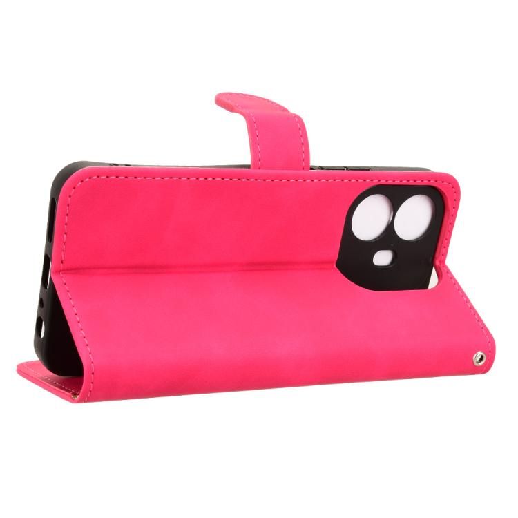 For TCL K70 Power 4G / K70 4G Skin Feel Magnetic Flip Leather Phone Case