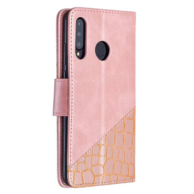 For Huawei P30 Lite Matching Color Crocodile Texture Horizontal Flip PU Leather Case with Holder & Card Slots & Wallet