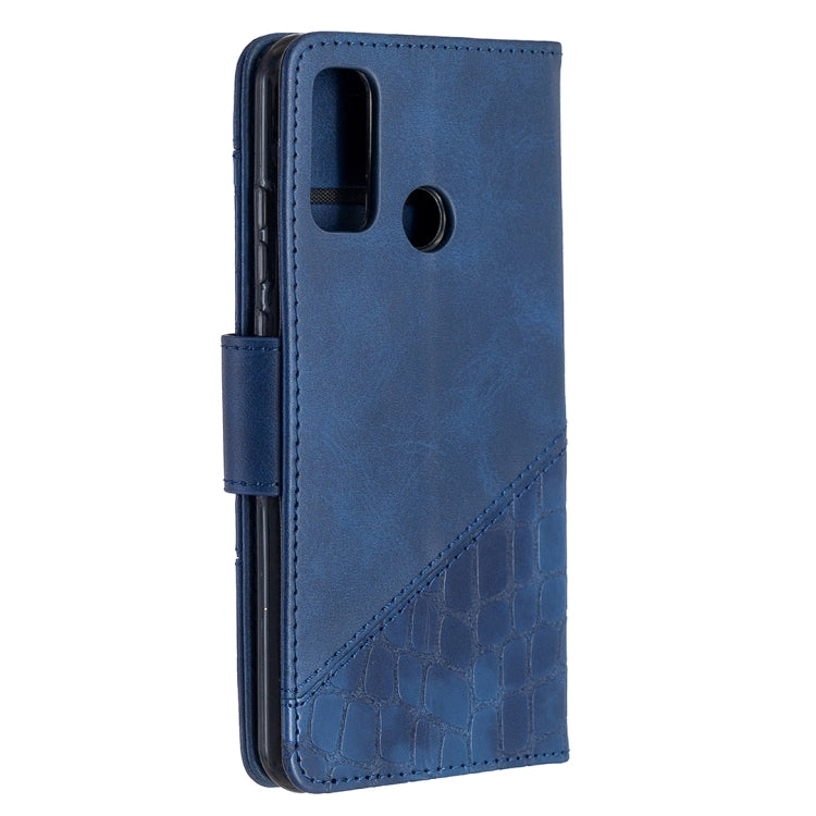 For Huawei P smart 2020 Matching Color Crocodile Texture Horizontal Flip PU Leather Case with Holder & Card Slots & Wallet