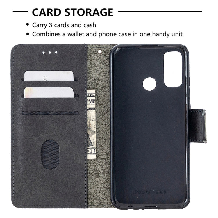 For Huawei P smart 2020 Matching Color Crocodile Texture Horizontal Flip PU Leather Case with Holder & Card Slots & Wallet