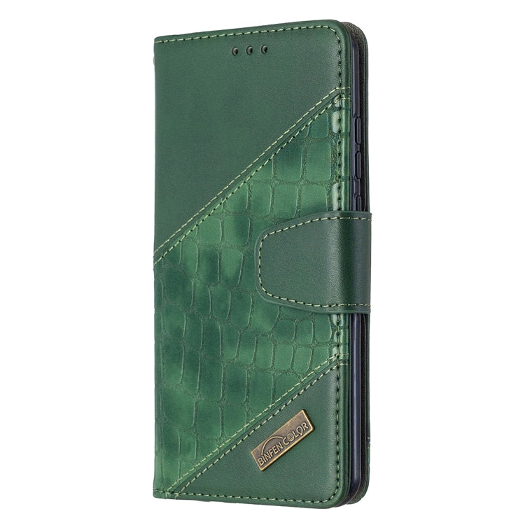 For Huawei P smart 2020 Matching Color Crocodile Texture Horizontal Flip PU Leather Case with Holder & Card Slots & Wallet