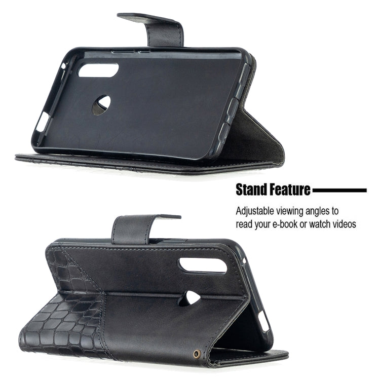 For Huawei P Smart Z Matching Color Crocodile Texture Horizontal Flip PU Leather Case with Holder & Card Slots & Wallet