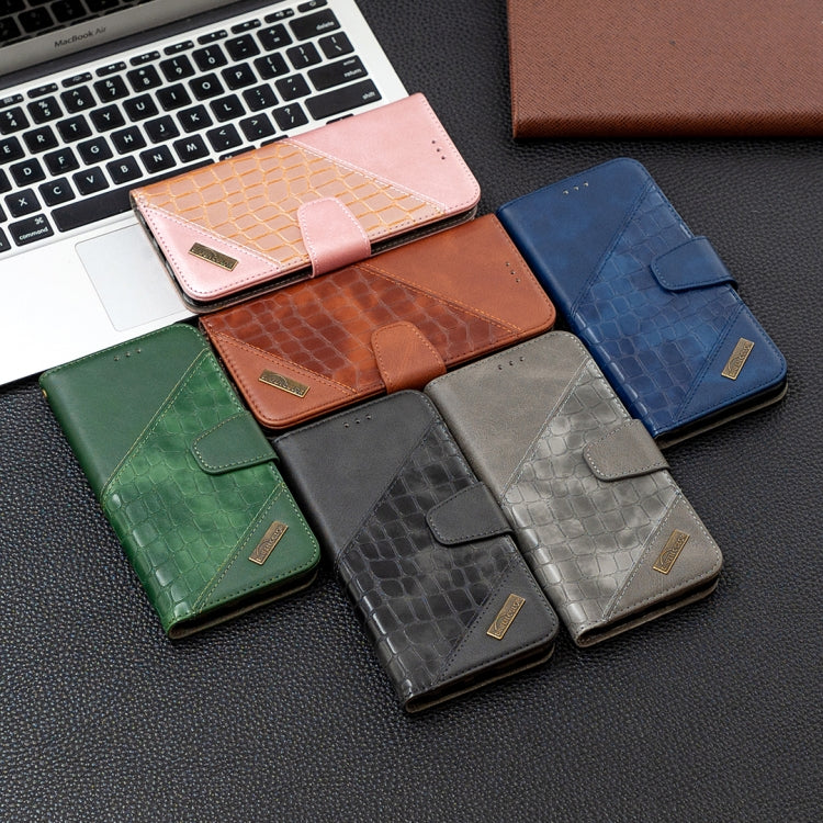 For Huawei P Smart Z Matching Color Crocodile Texture Horizontal Flip PU Leather Case with Holder & Card Slots & Wallet