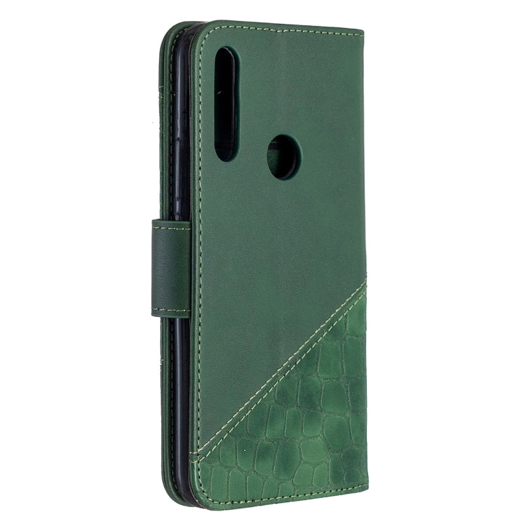 For Huawei P Smart Z Matching Color Crocodile Texture Horizontal Flip PU Leather Case with Holder & Card Slots & Wallet