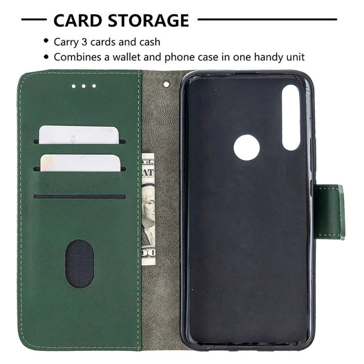 For Huawei P Smart Z Matching Color Crocodile Texture Horizontal Flip PU Leather Case with Holder & Card Slots & Wallet
