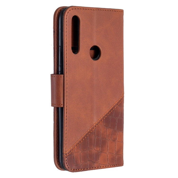 For Huawei P Smart Z Matching Color Crocodile Texture Horizontal Flip PU Leather Case with Holder & Card Slots & Wallet