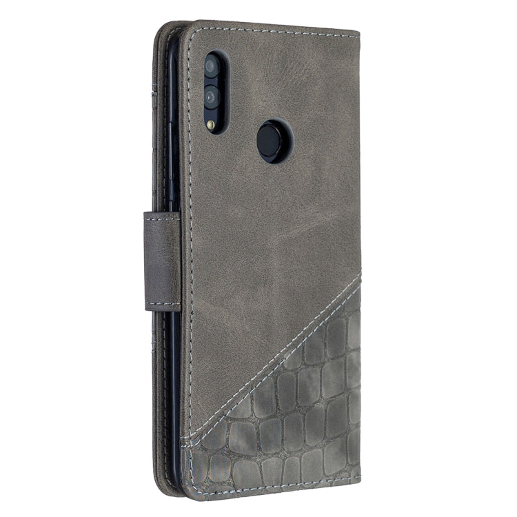For Huawei P Smart (2019) Matching Color Crocodile Texture Horizontal Flip PU Leather Case with Holder & Card Slots & Wallet
