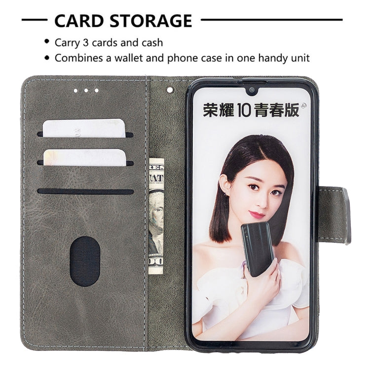 For Huawei P Smart (2019) Matching Color Crocodile Texture Horizontal Flip PU Leather Case with Holder & Card Slots & Wallet
