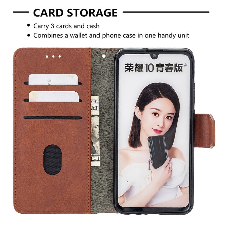 For Huawei P Smart (2019) Matching Color Crocodile Texture Horizontal Flip PU Leather Case with Holder & Card Slots & Wallet