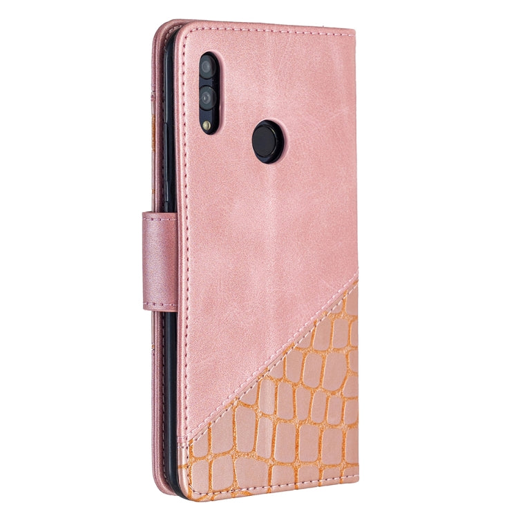 For Huawei P Smart (2019) Matching Color Crocodile Texture Horizontal Flip PU Leather Case with Holder & Card Slots & Wallet
