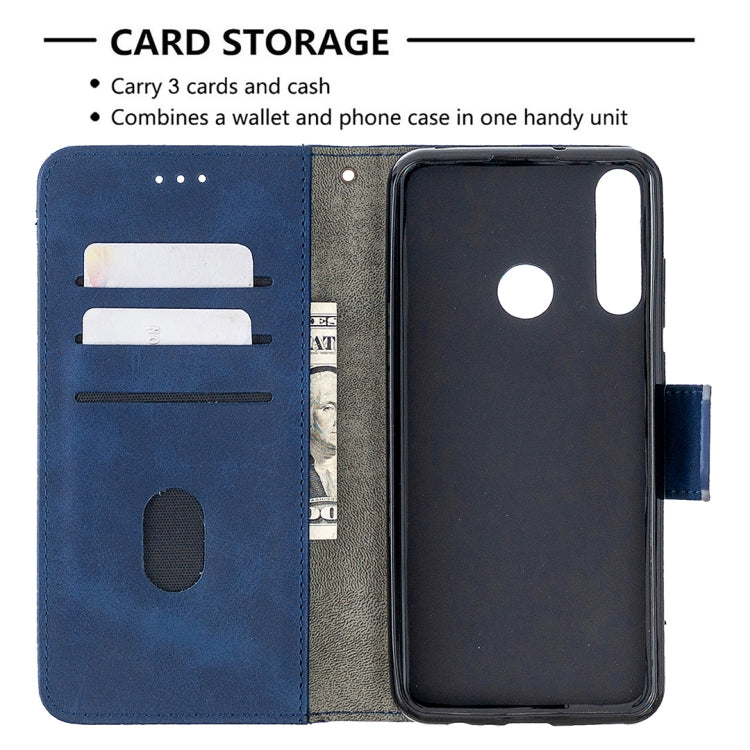 For Huawei Y6p Matching Color Crocodile Texture Horizontal Flip PU Leather Case with Holder & Card Slots & Wallet