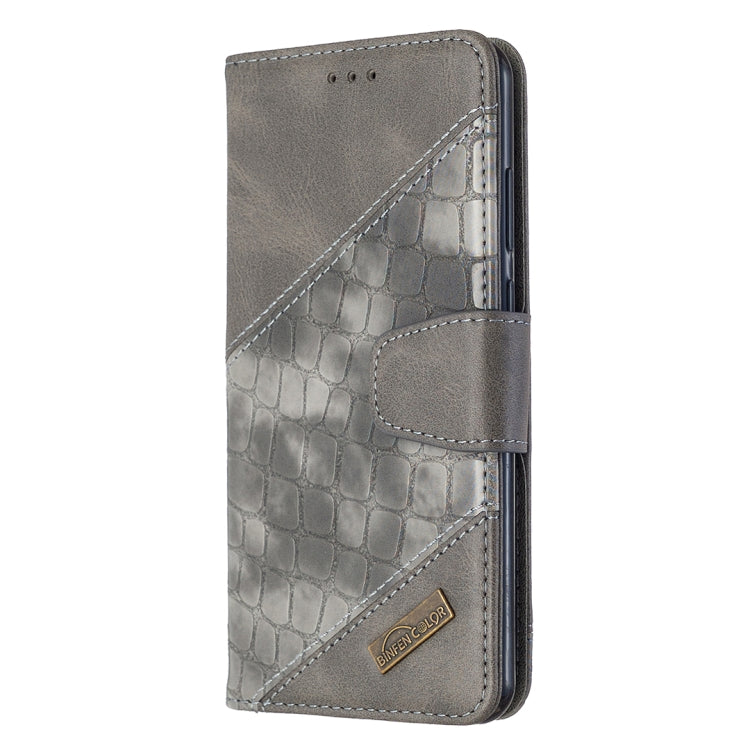 For Huawei Y6p Matching Color Crocodile Texture Horizontal Flip PU Leather Case with Holder & Card Slots & Wallet