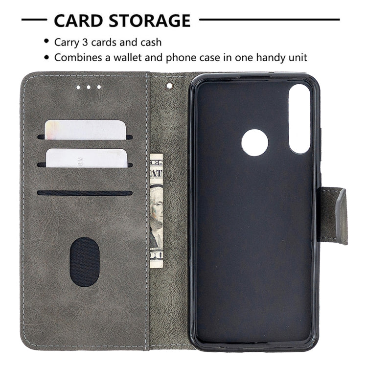 For Huawei Y6p Matching Color Crocodile Texture Horizontal Flip PU Leather Case with Holder & Card Slots & Wallet