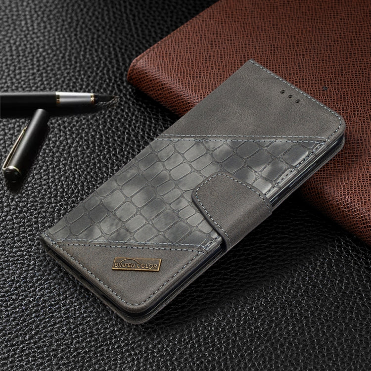 For Huawei Y7 (2019) Matching Color Crocodile Texture Horizontal Flip PU Leather Case with Holder & Card Slots & Wallet