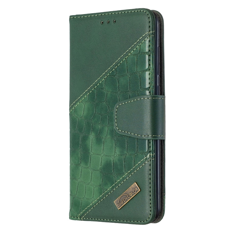 For Huawei Y7 (2019) Matching Color Crocodile Texture Horizontal Flip PU Leather Case with Holder & Card Slots & Wallet