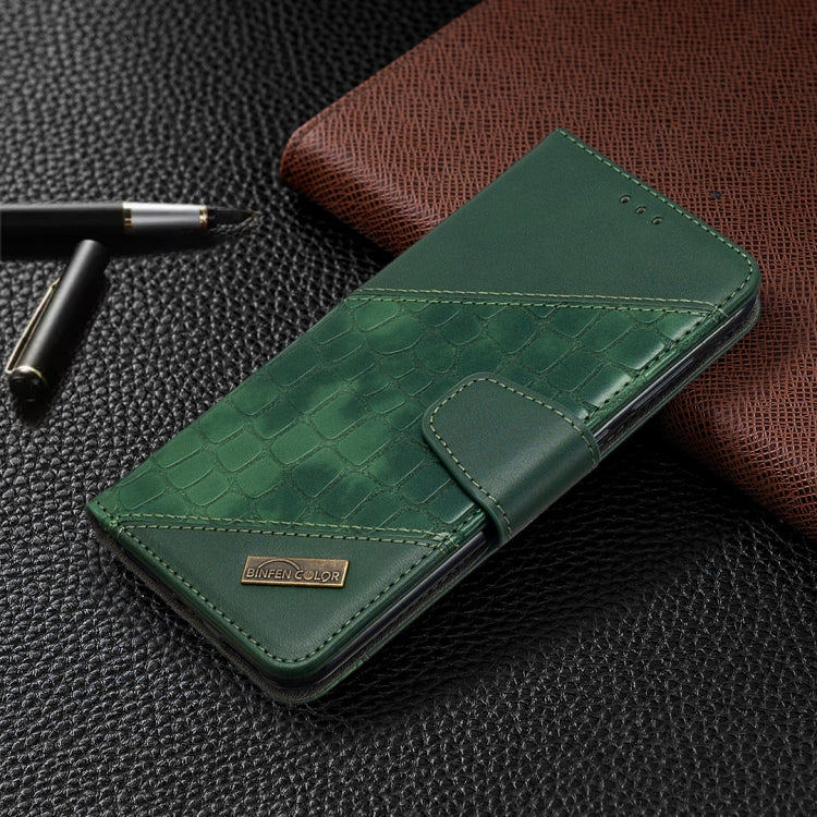 For Huawei Y7 (2019) Matching Color Crocodile Texture Horizontal Flip PU Leather Case with Holder & Card Slots & Wallet