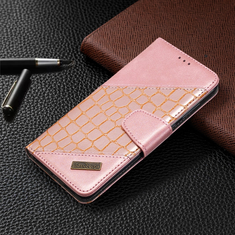 For Huawei Y7 (2019) Matching Color Crocodile Texture Horizontal Flip PU Leather Case with Holder & Card Slots & Wallet
