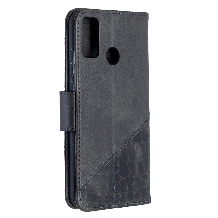 For Huawei Honor 9X Lite Matching Color Crocodile Texture Horizontal Flip PU Leather Case with Holder & Card Slots & Wallet