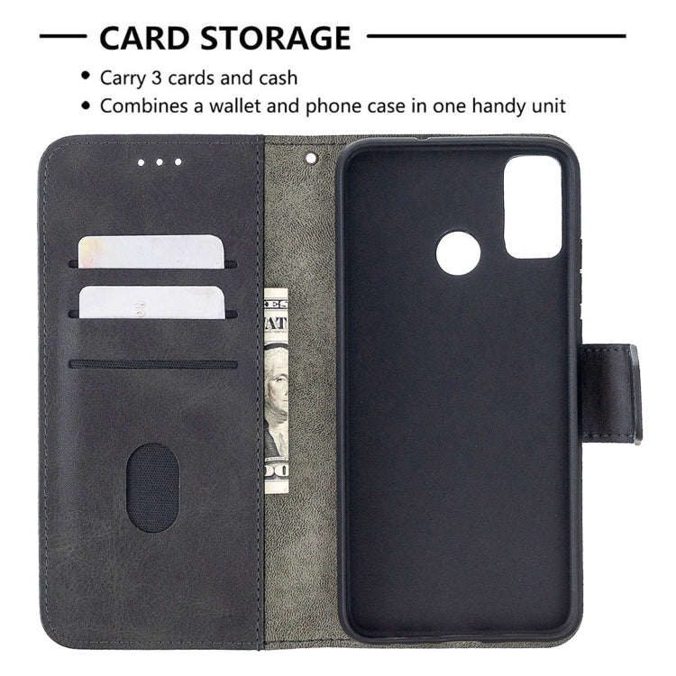 For Huawei Honor 9X Lite Matching Color Crocodile Texture Horizontal Flip PU Leather Case with Holder & Card Slots & Wallet