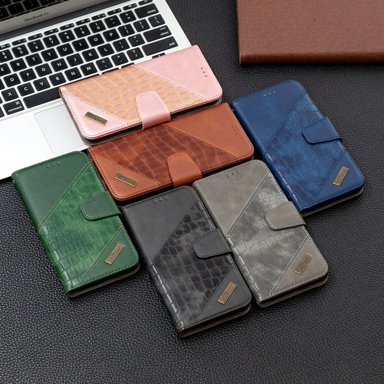 For Huawei Honor 9X Lite Matching Color Crocodile Texture Horizontal Flip PU Leather Case with Holder & Card Slots & Wallet