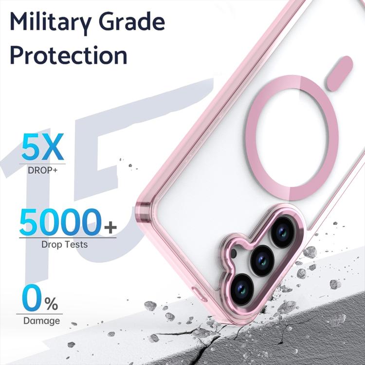 For Samsung Galaxy S25 5G MagSafe Magnetic Clear Phone Case