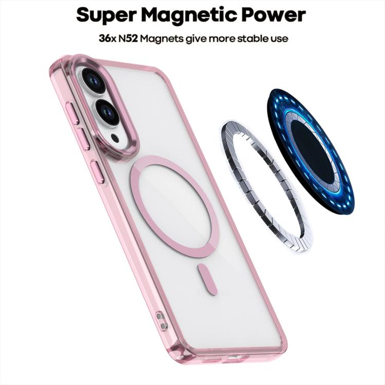 For Samsung Galaxy S25 Edge 5G MagSafe Magnetic Clear Phone Case