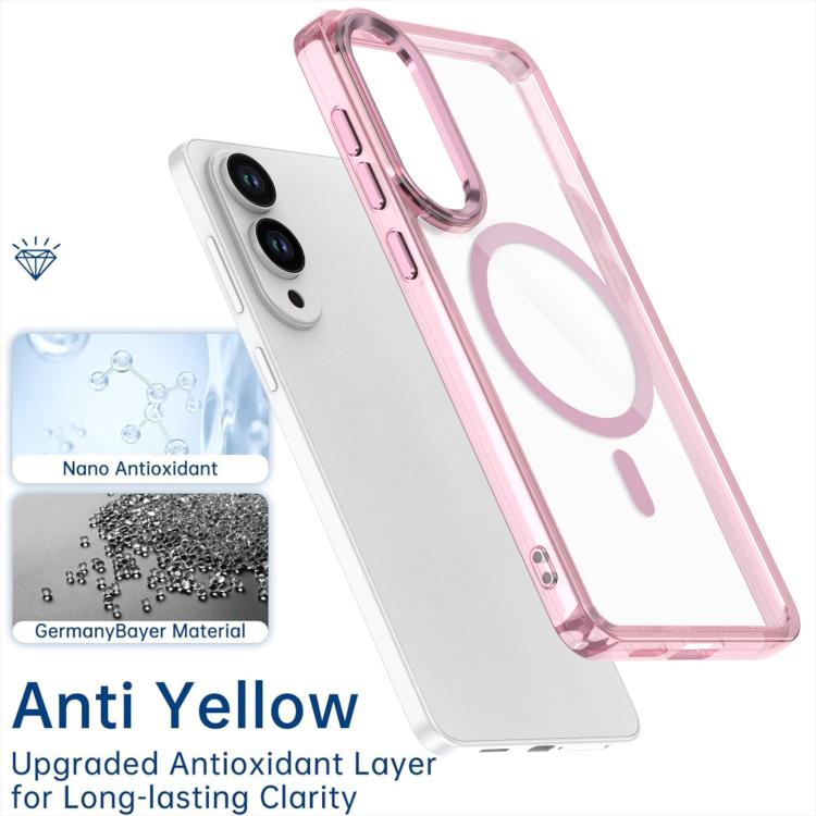 For Samsung Galaxy S25 Edge 5G MagSafe Magnetic Clear Phone Case