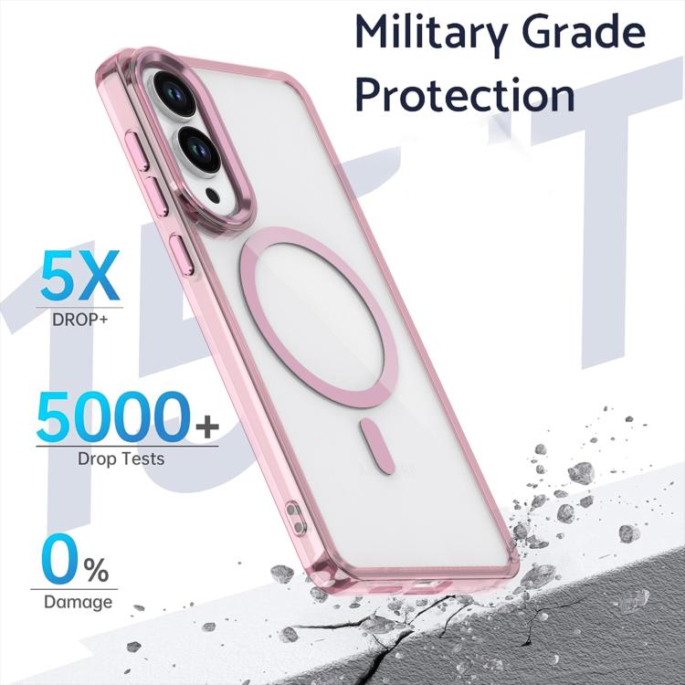 For Samsung Galaxy S25 Edge 5G MagSafe Magnetic Clear Phone Case