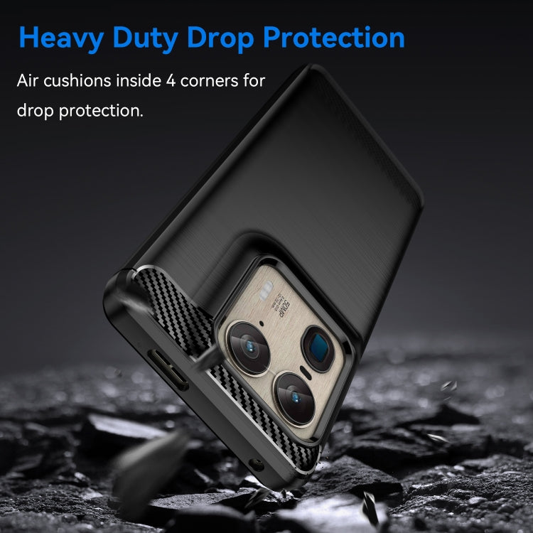 For Motorola Edge 50 Ultra Carbon Fiber Brushed Texture TPU Phone Case