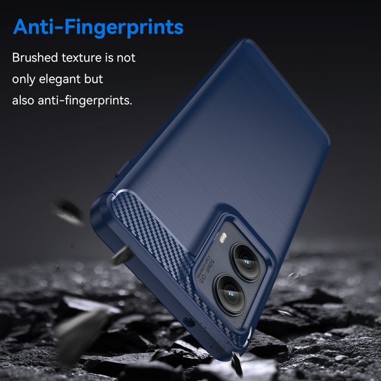 For Motorola Edge 2024 Carbon Fiber Brushed Texture TPU Phone Case