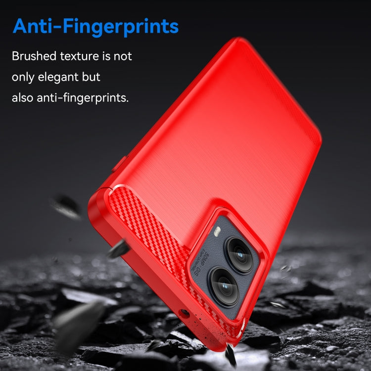For Motorola Edge 2024 Carbon Fiber Brushed Texture TPU Phone Case