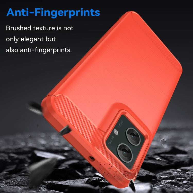 For Motorola Moto G55 5G Carbon Fiber Brushed Texture TPU Phone Case