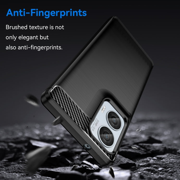 For Motorola Moto G85 Carbon Fiber Brushed Texture TPU Phone Case