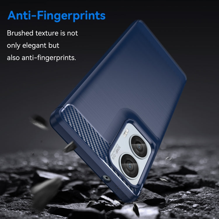 For Motorola S50 Neo Carbon Fiber Brushed Texture TPU Phone Case