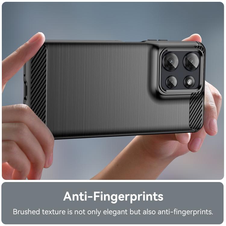 For Motorola Moto G Power 2025 Carbon Fiber Brushed Texture TPU Phone Case