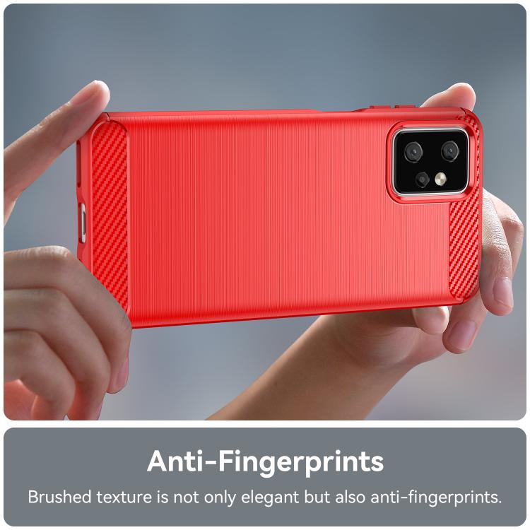 For Motorola Moto G Power 2023 Carbon Fiber Brushed Texture TPU Phone Case