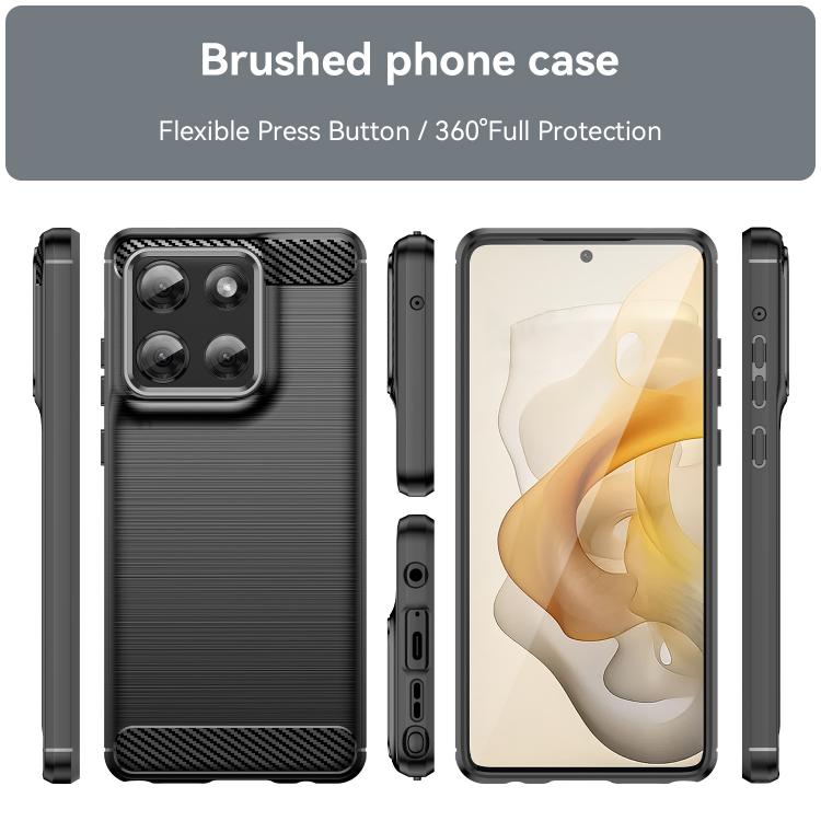 For Motorola Moto G Stylus 5G 2025 Carbon Fiber Brushed Texture TPU Phone Case
