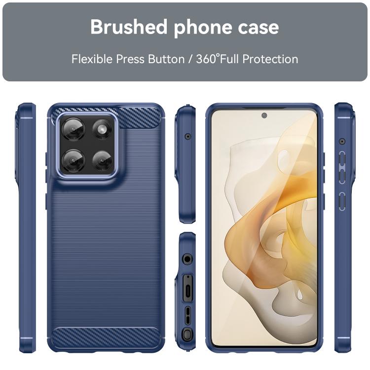 For Motorola Moto G Stylus 5G 2025 Carbon Fiber Brushed Texture TPU Phone Case