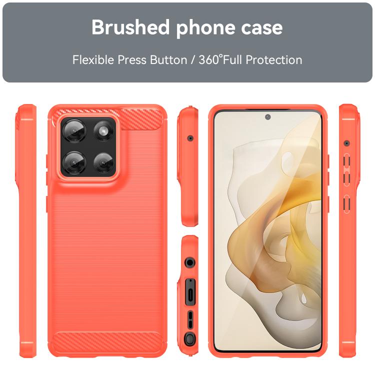 For Motorola Moto G Stylus 5G 2025 Carbon Fiber Brushed Texture TPU Phone Case