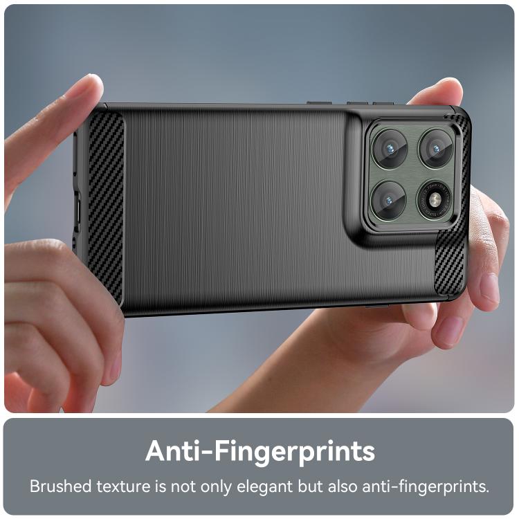 For Motorola Edge 60 Pro Carbon Fiber Brushed Texture TPU Phone Case