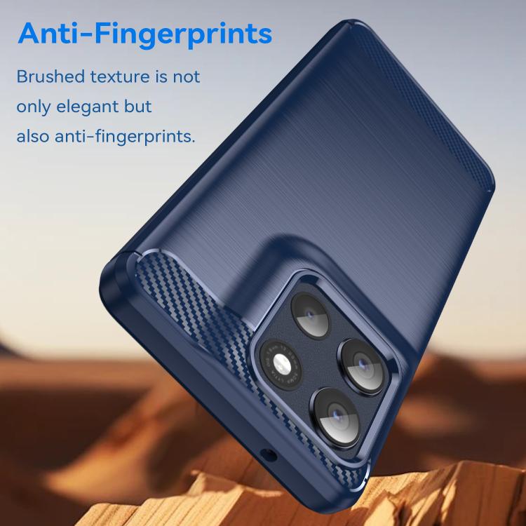 For Motorola Moto G86 5G Carbon Fiber Brushed Texture TPU Phone Case