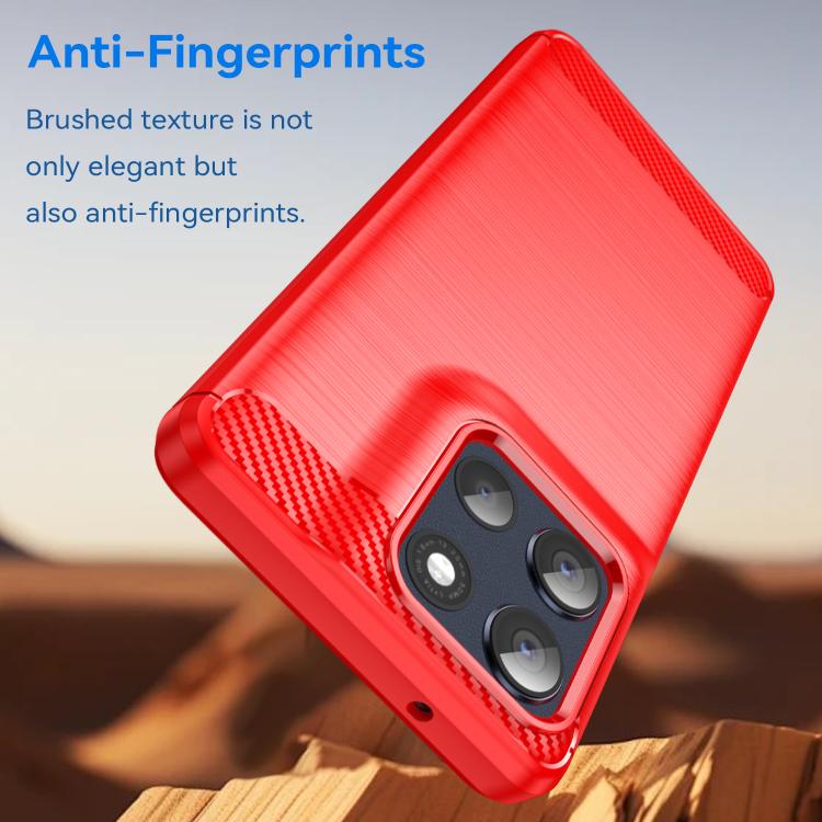 For Motorola Moto G100 Pro 5G Carbon Fiber Brushed Texture TPU Phone Case