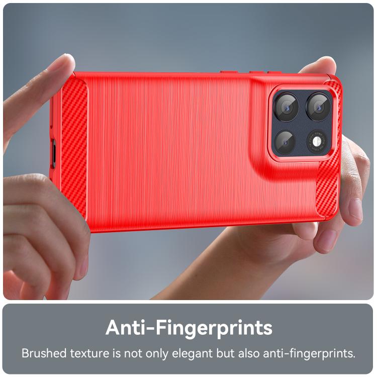 For Motorola Moto G100 Pro 5G Carbon Fiber Brushed Texture TPU Phone Case